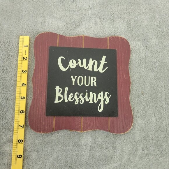Count Your Blessings Art Home Decor Religious Christian Tabletop S40E - Picture 4 of 9
